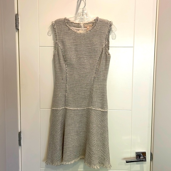 Rebecca Taylor Grey and White Tweed Dress - Picture 4 of 14